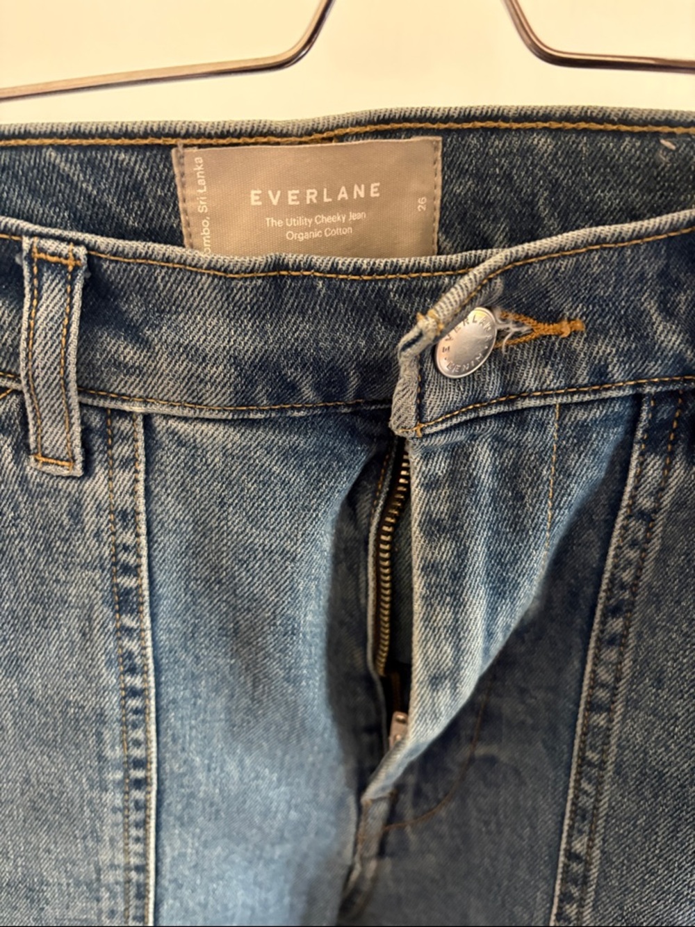 Everlane Light Blue Utility Denim Jeans - High-Rise